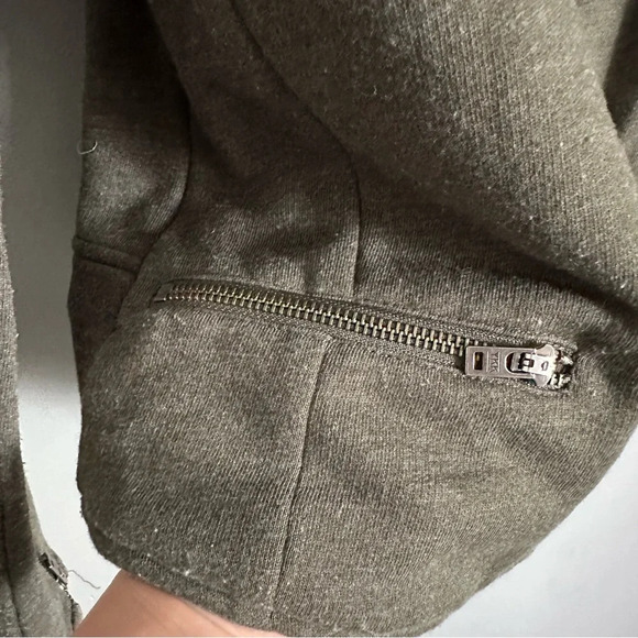 Athleta Women's Belvedere Moto Jacket in "Ancient Forest Heather" —‎ Small - Picture 3 of 11